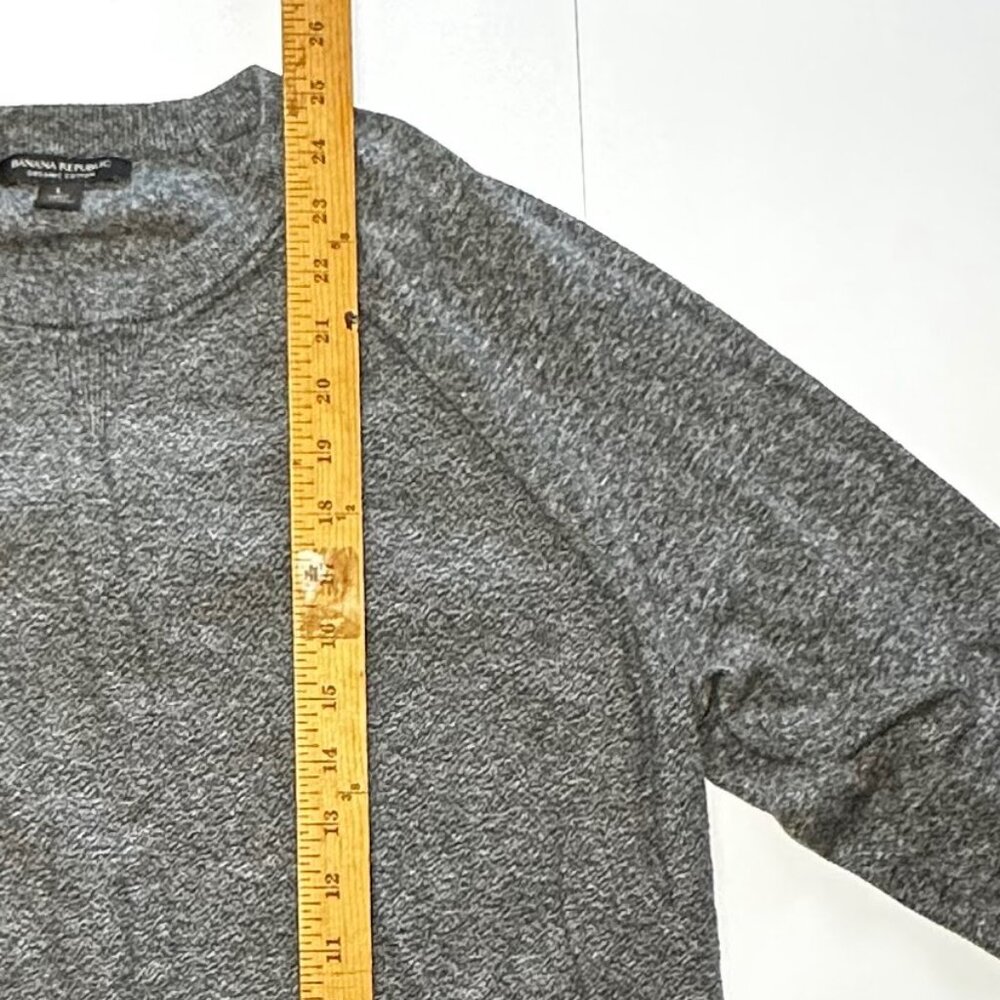 Banana Republic Men’s Organic Cotton Crewneck Sweater Size Large, Shrunk to Med - Picture 4 of 8